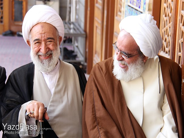یادمان شهدای قیام دهم فروردین یزد با سخنرانی آیت الله راشد یزدی به روایت تصویر