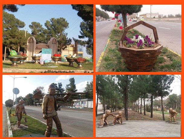 المان‌های نوروزی در شهر رشتخوار