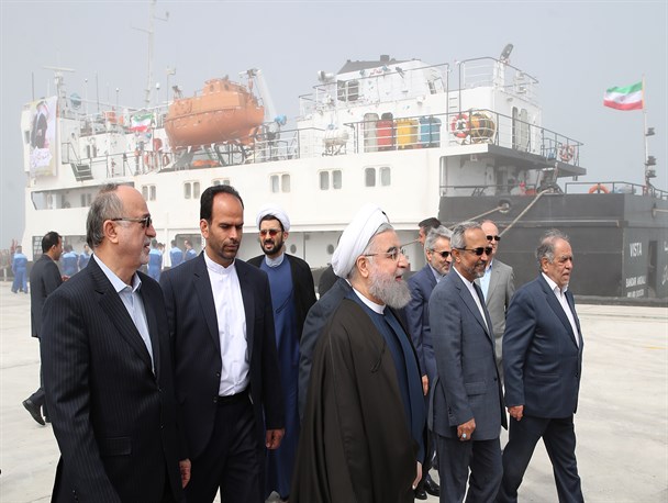 افتتاح مجتمع بندری کاسپین و آغاز عملیات ساخت اسکله مارینا و بزرگترین آکواریوم ایران در گیلان + تصاویر