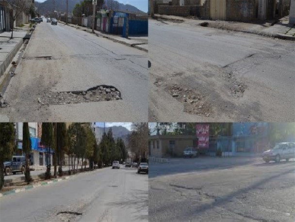 آسفالت معابر، مطالبه ای که حسرت شد/ عبور هفت خوان رستم رانندگان از روی آسفالت چهل تکه زاهدان