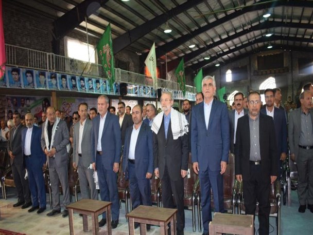 حضور رئیس مجلس شورای اسلامی در کنگره سرداران و شهدای مدافع حرم شهرستان فیروزآباد