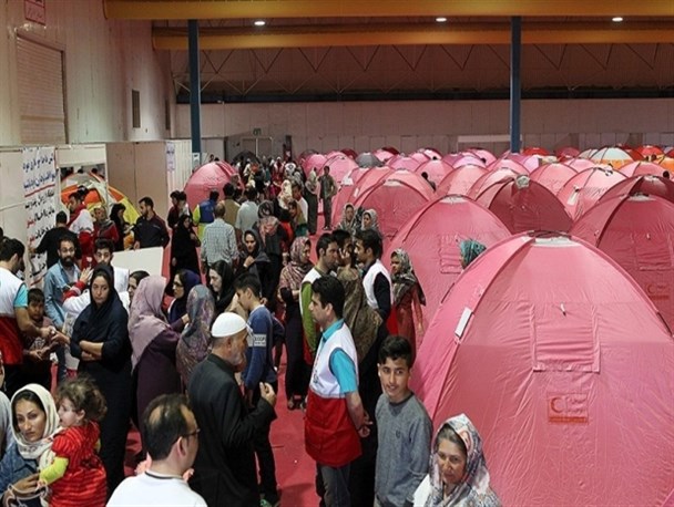 اسکان بیش از ۲۳۰۰ نفر در سیلاب دوم آق قلا