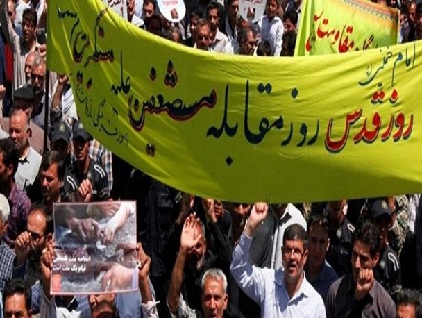 مردم با اراده مستحکم برای اضمحلال رژیم در راهیپمایی روز قدس حاضر شدند