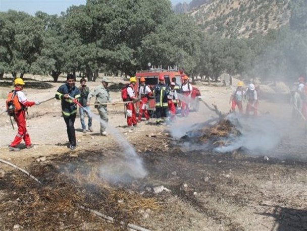 مانور اطفاء حریق در ایلام برگزار شد