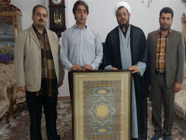 خلق بزرگ‌ترین تذهیب جلد قرآن کریم در تنکابن