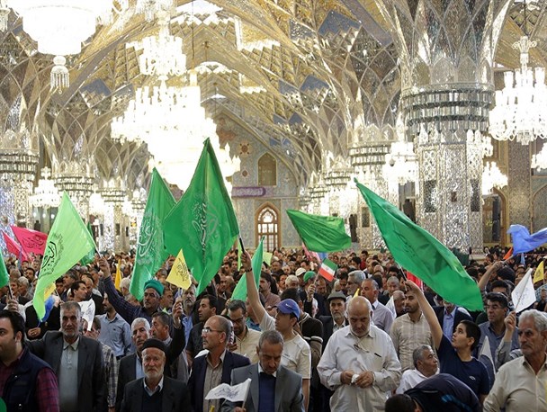 جشن روز میلاد کریم اهل بیت(ع) در حرم رضوی برگزار شد