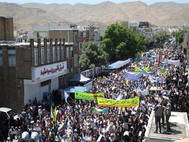 راهپیمایی باشکوه روز قدس در سراسر استان مرکزی