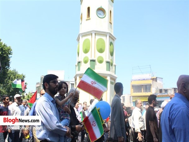 حضور پرشور مردم مرکز مازندران در راهپیمایی روز قدس