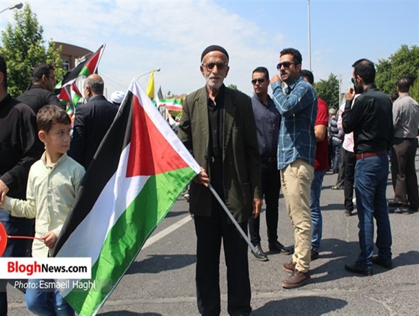 حاشیه‌نگاری تصویری روز قدس در مرکز مازندران