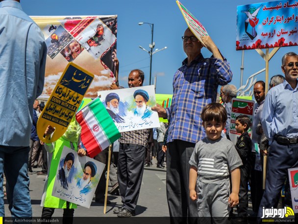 حاشیه هایی از مراسم راهپیمایی روز قدس در ارومیه + تصاویر