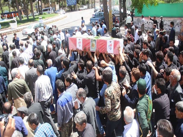 مراسم تشیع پیکر پاک شهید سرباز وطن شهید "علی شیبانی" در رشتخوار