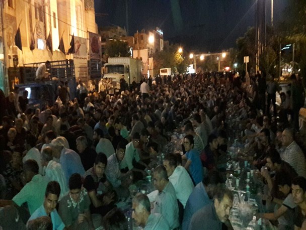 طرح سفره ساده افطاری در گرمسار