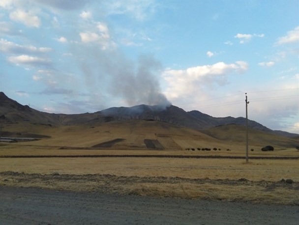 حریق به جان کوهستان های بکر شرق کامیاران افتاد