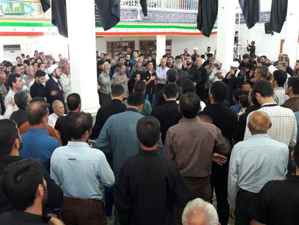 مراسم سوگواری شهادت امام جعفر صادق علیه السلام در اکبرآباد کوار برگزار شد
