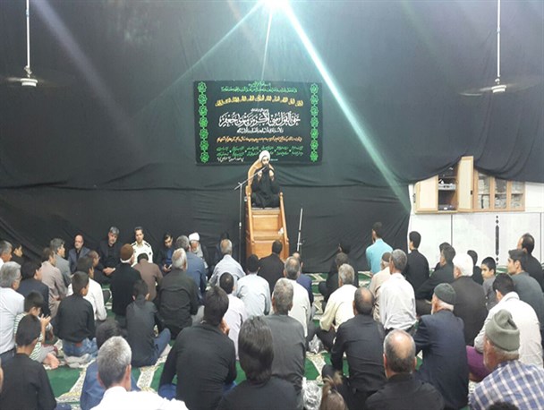 خلیل آباد در غم شهادت امام صادق(ع) به سوگ نشست