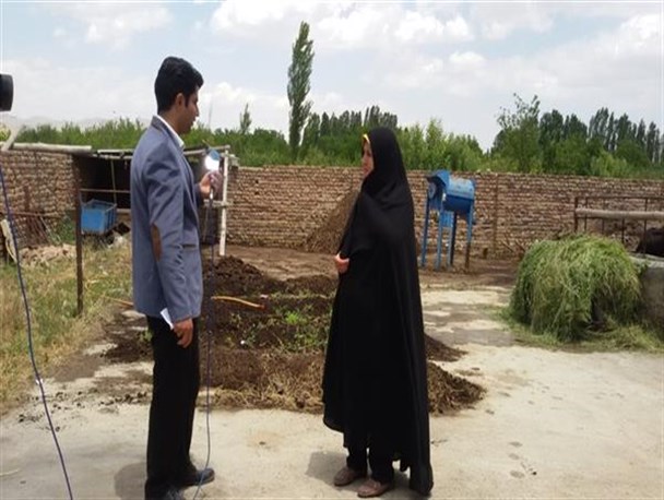 بانوی کارآفرین ارومیه ای، تولیدکننده نمونه ورمی کمپوست