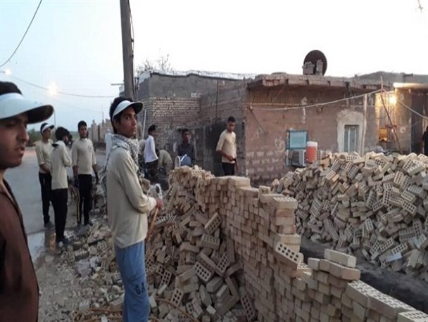 اعزام ۱۰۰ دانشجوی جهادی استان کرمان به حمیدیه/ مرمت و بازسازی منازل مسکونی روستای علاونه فای