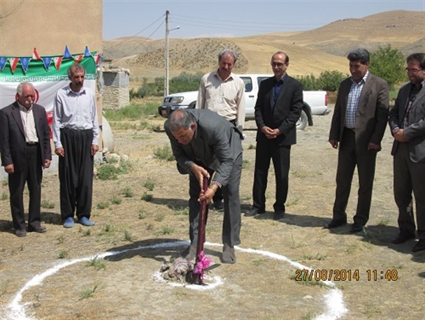 کلنگ زنی ساخت خانه بهداشت روستایی در شهر گهواره