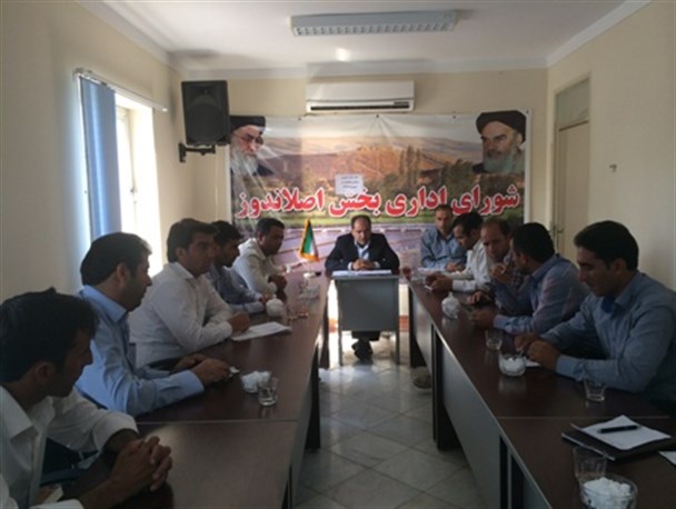 نشست مشورتی دهیاران با بخشدار اصلاندوز برگزار شد