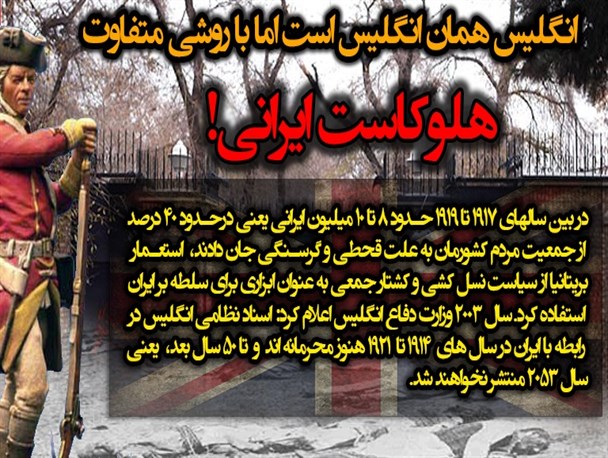 هلوکاست واقعی در ایران/ نسل‌کشی فجیع 10 میلیونی با هدف سلطه