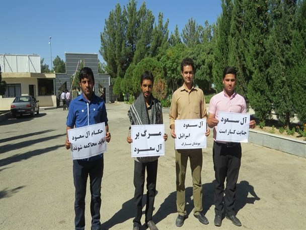دانشجویان و استادان دانشگاههای کاشمر به کمپین «از جنایات آل سعود نمی گذریم» پیوستند +تصاویر