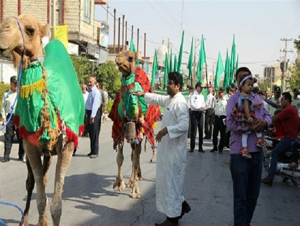 حرکت کاروان نمادین غدیر در جهرم + تصاویر