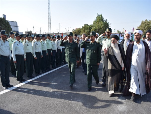 صبحگاه مشترک نیروی انتظامی در نیشابور از دریچه دوربین