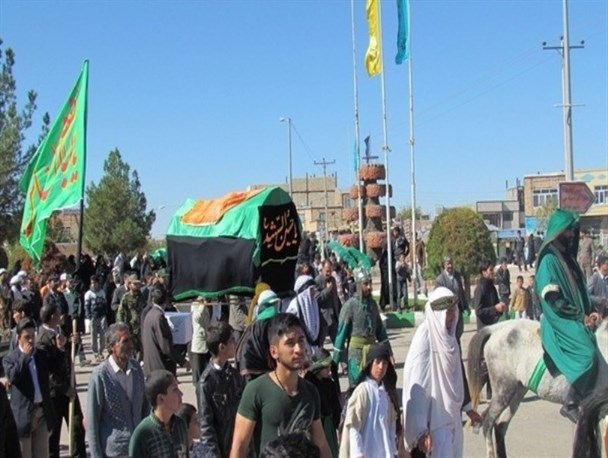 حرکت کاروان نمادین امام حسین (ع) در جوین