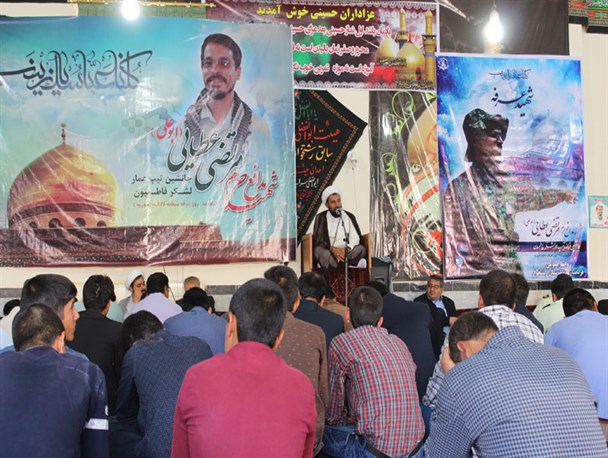 مراسم گرامیداشت شهید مدافع حرم «مرتضی عطایی» در رشتخوار+ تصاویر
