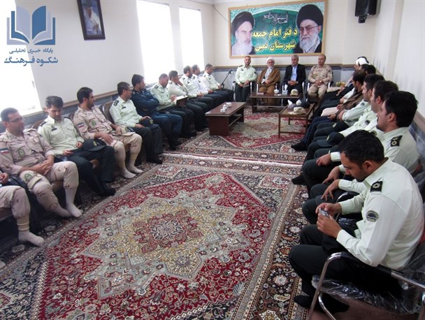 پرسنل نیروی انتظامی نمین با امام جمعه دیدار کردند