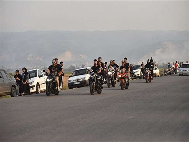 جولان موتورهای سنگین در جاده رستمکلا بهشهر