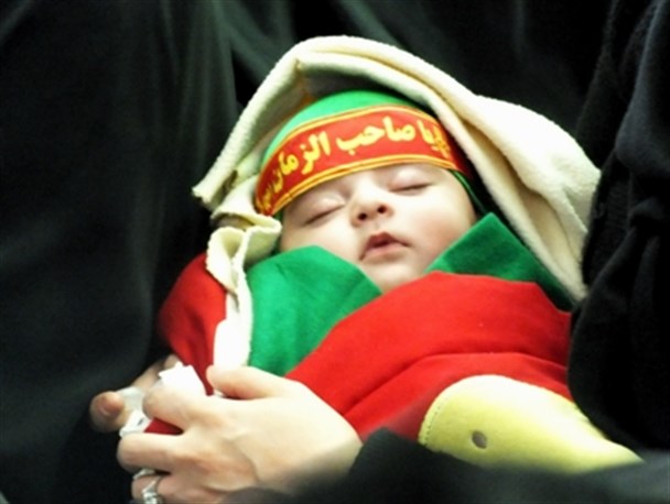 تصاویر/شیرخوارگان حسینی در امام زاده طاهر(ع)