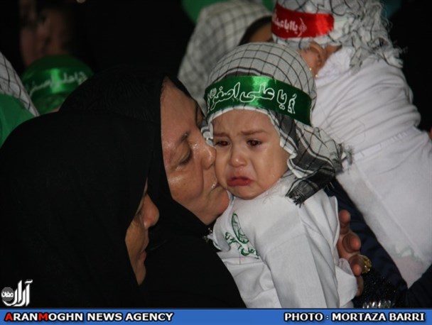 همنوا شدن لالایی مادران پارس آبادی به یاد طفل ۶ ماهه‌ کربلا