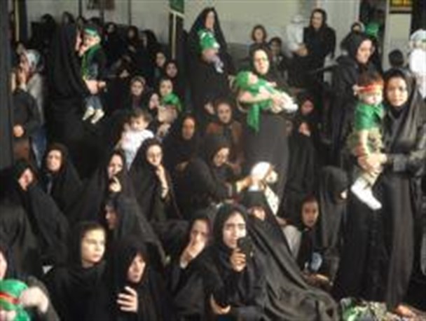 لالایی مادران کوثری برای حضرت علی اصغر(ع)/عکس