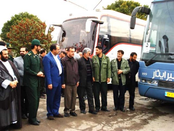 دانش آموزان دختر میانه ای راهی مناطق عملیاتی شمالغرب کشور شدند