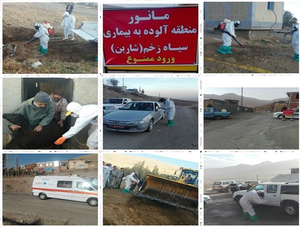 مانور مقابله با حمله بیوتروریسمی در قروه برگزار شد+تصاویر