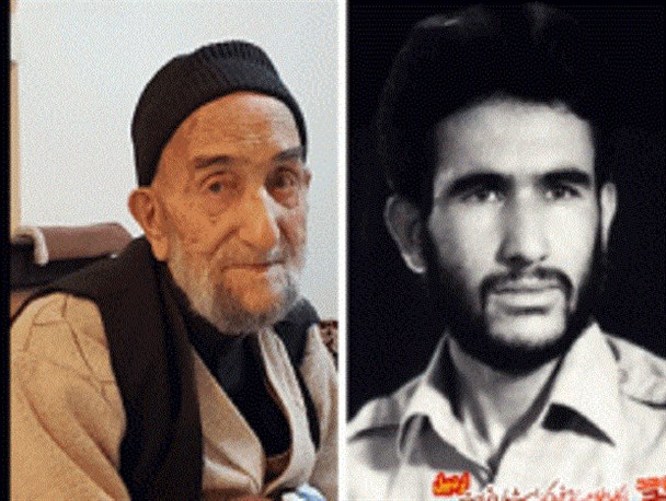 پدر شهید اکبر بضاعت پور به فرزند شهیدش پیوست