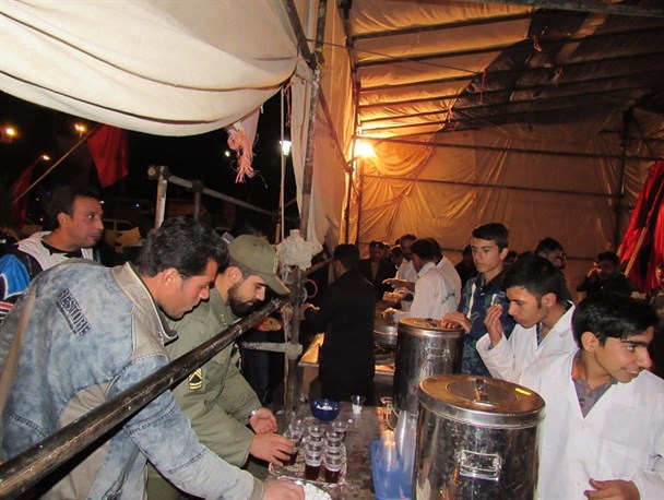 تصاویری از موکب اربعین حسینی در ورودی شهر بهار