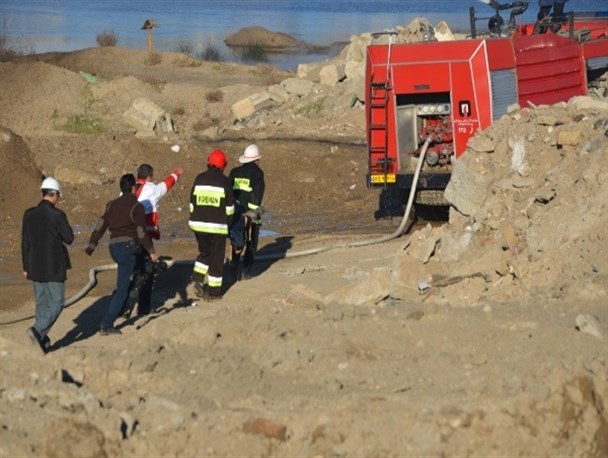 مانور مقابله با حوادث در خطوط انتقال نفت شمال غرب کشور در میاندوآب + تصاویر