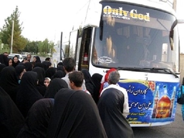 ۴۰ دستگاه اتوبوس از مبارکه برای عزاداری به مشهد مقدس و شیراز اعزام شدند