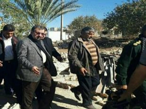 بازدید دبیر مجمع تشخیص مصلحت نظام از روستای زلزله زده کوییک
