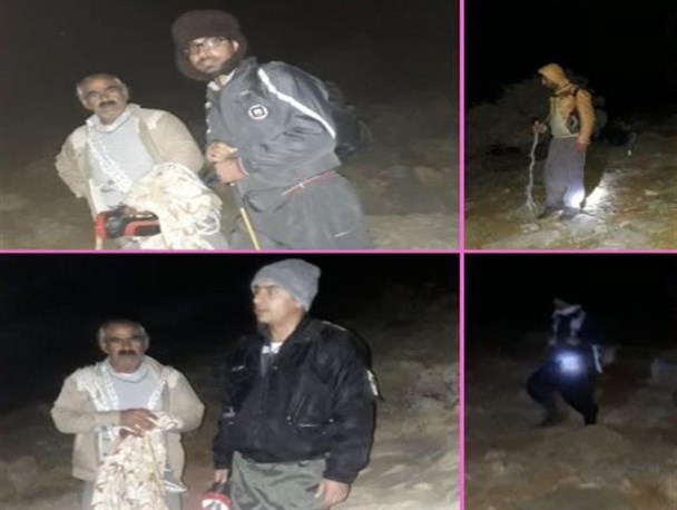 نجات دو کوهنورد گمشده در ارتفاعات کوه سوخته اردل
