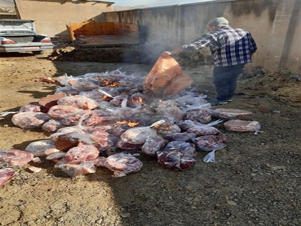 کشف و معدوم سازی بیش از نیم تن گوشت فاسد در شهرستان سنقر