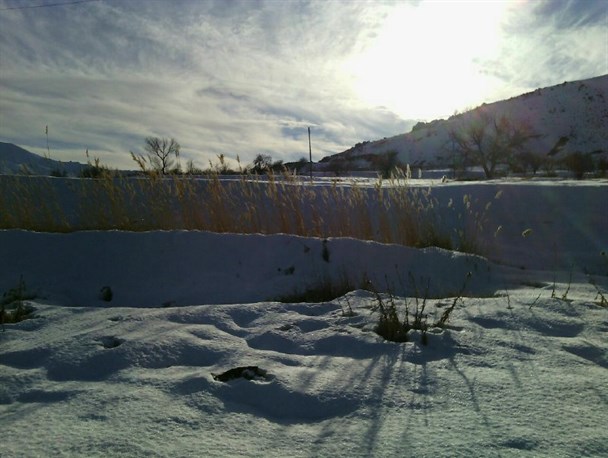 تصاویری از زمستان در روستای سرسختی علیا