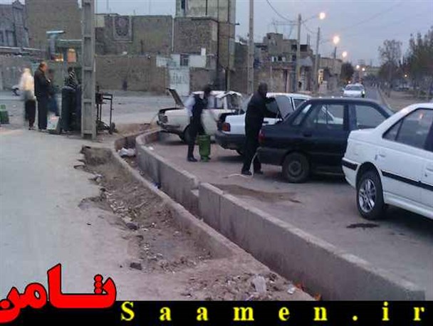 بازی با مرگ در حاشیه شهر قم+ تصاویر
