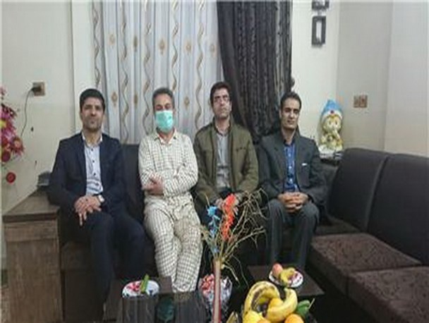 عیادت جامعه ورزشی همدان از جانباز جنگ تحمیلی