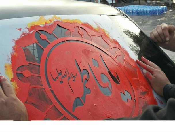 برپایی ایستگاه صلواتی به مناسبت ایام فاطمیه در باغملک+ تصاویر
