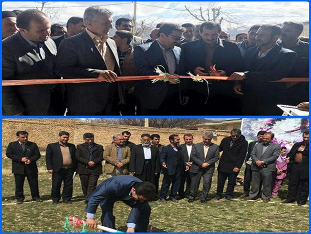 افتتاح و کلنگ زنی ۴  آموزشگاه و سالن ورزشی در اردل+تصویر