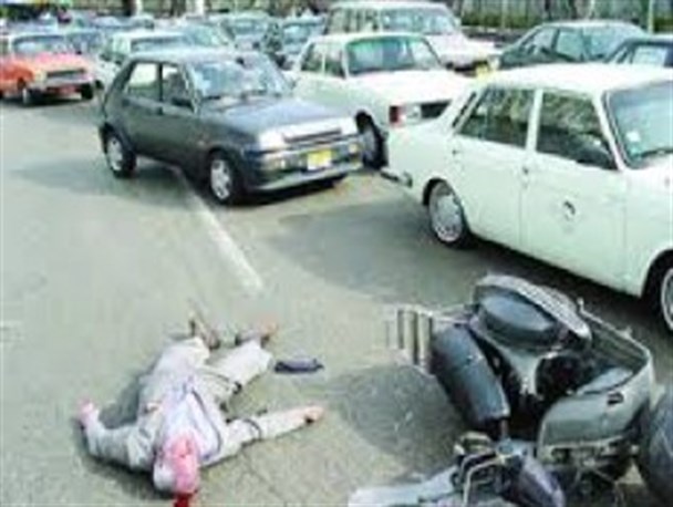 سرعت بیش از حد خودروی سواری در زابل جان یک نفر را گرفت