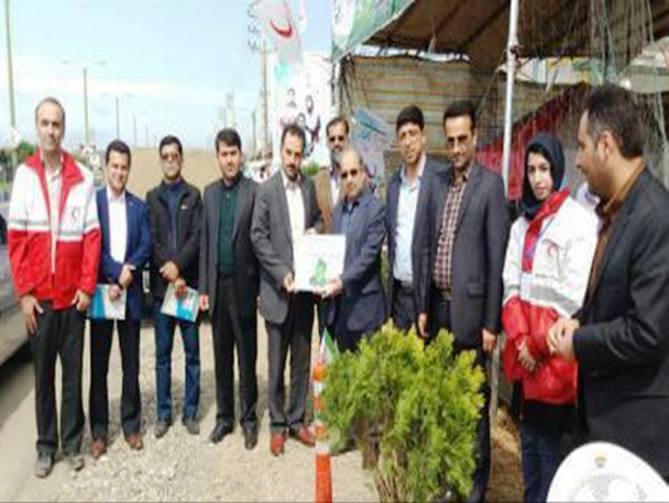 فرماندار بابلسر به کمپین «نه به تصادفات جاده‌ای» پیوست +عکس